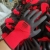 Shandong Factory Direct Sales: 13-Pin Nylon Red Gauze Vinyl Foam Semi-Immersion Labor Protection Work Gloves