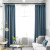 Factory Direct Sales Swedish Hemp Cotton Linen Nordic Shading Curtain Living Room Bedroom Bay Window Full Shading Curtain Solid Color