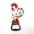 Tourist Souvenir Metal Crafts Magnetic Refridgerator Magnets Portuguese Rooster Zinc Alloy Refrigerator Sticker Refridgerator Magnets Bottle Opener