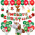 Cross-Border New Arrival Christmas Balloon Set Christmas Party Decoration Atmosphere Layout Hanging Flag Aluminum Film Balloon Combo