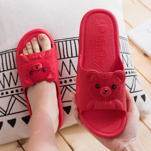 2022 new cute indoor home soft bottom slippers bathroom bath couples sandals female summer male slippers