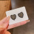 925 Silver Needle Korean New Black Full Diamond Love Heart Earrings Women's Ins Trendy Cold Fairy Temperamental Ear Studs Earrings