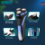 VGR V-306 3D floating rotary household washable waterproof IPX7 mens rechargeable electric beard shaver razor for men