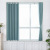 Hole-Free Installation Curtain Nordic Simple Bedroom Rental Room Bay Window Shading Telescopic Rod Small Curtain Waterproof Net Red Style