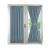 Cross-Border Thick Plain French Door Curtain Curtain Rod Insulation Shading Glass Door Ready-Made Curtain