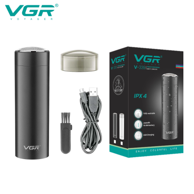 VGR V-339 Mini Portable Waterproof Professional Cordless Electric Beard Shaver Razor for Men