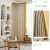 Japanese-Style Cotton And Linen Full Shading Bedroom Sun Protection Thermal Insulation Light Luxury Modern Simple Bay Window Curtain Stitching Contrast Color Curtain