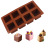 8-Piece Square Silicone Mold Cube Mousse French Dessert Jelly Pudding Cake Mold Ice Cube Perfumed Soap Mould