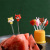 Fruit Fork Set Creative Cute Plastic Fruit Dessert Fork Ins Cartoon Nordic Fruit Toothpick Fruit Plug