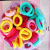 EBay Popular Candy Hair Band Foreign Trade Hair Accessories Children's Colorful High Elastic Nylon Hair Ring Leather Cover Children's Hair Band
