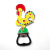 Tourist Souvenir Metal Crafts Magnetic Refridgerator Magnets Portuguese Rooster Zinc Alloy Refrigerator Sticker Refridgerator Magnets Bottle Opener