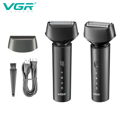 VGR V-380 High Quality Wholesale Waterproof IPX7 Electric Rechargeable Face Groin Beard Shaver For Men