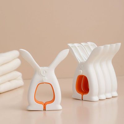 Rabbit Ears Clothes Pin Drying Cotton Quilt Clip Fixed Large Windproof Quilt Single Clip Plastic Windproof Clip Drying Clothespin