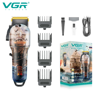 VGR V--689 barber hair cutting machine electric trimmer men professional hair clipper cordless with led display