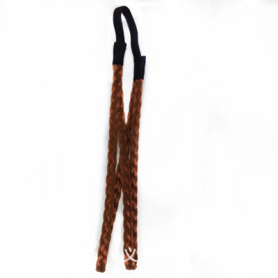AliExpress Hot Selling Hair Hoop Double Strips Dough-Twist Style Plaits Headband Hairband Vintage Wig Hair Hoop Hair Accessories