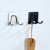 304 Stainless Steel Hook Self-Adhesive Punch-Free Strong Metal Bathroom Clothes Hook Wall Hanging Coat Hook behind Door