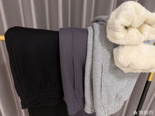 [650g cashmere sweater] winter new women‘s cotton plus velvet thickened cashmere warm and loose leisure track sweatpants