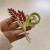 Chinese Style Simple Elegant Gold Wheat Grip Design Elegant Back Head Updo Shark Clip Large Hair Accessories