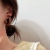 Korean Simple Solid Color Irregular Sterling Silver Needle Earrings for Women New Graceful Online Influencer Affordable Luxury Style Vintage Earrings Trendy