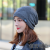 Winter Hat 2021new Women's Woolen Knitted Hat Fleece Lined Padded Warm Keeping Fashionable Stylish Korean Style Pile Heap Cap