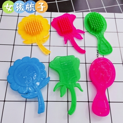 Hot Selling Product Girl Comb SUNFLOWER Rose Butterfly Mixed Color Girls Playing House Toy Doll Accessories