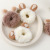 Rabbit Ears Plush Hair Ring Female Autumn and Winter Lovely Heart-Shaped Japanese Rubber Band Bun Tie-up Hair Headdress Rubber Ring