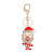 Best Seller in Europe and America Classic Santa Claus Alloy Jeweled Pendant Keychain Handbag Pendant Christmas Holiday Gift