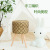 Nordic Woven Flower Stand Household Large Knitted Basket Bamboo Basket round Wooden Leg Bracket Jardiniere Straw Woven Hollow Basin Stand