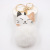Cross-Border Hot Selling Cute Lucky Cat Fur Ball Keychain Pendant Schoolbag Wallet Plush Pendants