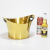 Hz351 Nordic Style Ingot-Shaped Stainless Steel Champagne Bucket Party Drinks Drinks Large Capacity Ice Bucket