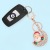 Best Seller in Europe and America Moon Santa Alloy Jeweled Pendant Keychain Handbag Pendant Christmas Holiday Gift