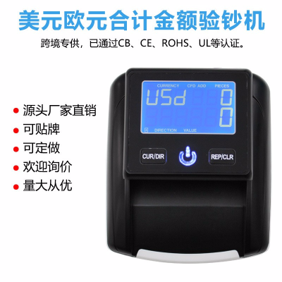 130A Small Portable US Dollar Euro Money Detector Money Detector for Authenticity Detection Can Be Equipped with Battery
