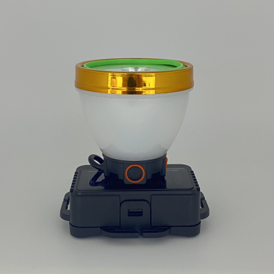 819T Solar USB Charging Disassembly 18650 Dual Light Source 67 Smooth Cup Headlamp Miner's Lamp