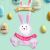 2022 Amazon Easter Inflatable Model Happy Easter Rabbit Egg Carrot Inflation Model