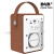 European Wooden Box DAB/FM Radio, Wooden Box PU Leather, Support Bluetooth TF Card U Disk MP3 Playback