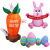 2022 Amazon Easter Inflatable Model Happy Easter Rabbit Egg Carrot Inflation Model