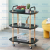 Removable Small Coffee Table Mini Sofa Table Square Table Bedside Corner Table Storage Rack Trolley Multi-Layer Shelf