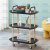  Removable Small Coffee Table Mini Sofa Table Square Table Bedside Corner Table Storage Rack Trolley Multi-Layer Shelf