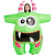 Cross-Border Halloween Big Mouth Monster Inflatable Clothing Party Spoof Fat Cartoon Green Big Mouth Inflatable Clothing