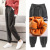 Autumn and Winter Fleece-Lined Thick Track Pants Women's Gold Velvet Korean Style Loose Student Sweatpants Skinny Casual Harem Pants