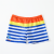 New Swimming Trunks Factory Wholesale Weimen Polyester Men's Boxer Swimming Trunks Striped Printed Swimming Trunks 
