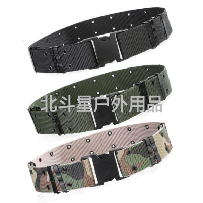 Outdoor New Tactical Belt S Outer Belt Mountaineering Outdoor Workout Pants Belt Student Military Training Belt Woven Belt