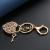 Korean Style Fashion Diamond Studded Hollow Heart Lock Bag Pendant Metal Heart Valentine's Day Keychain Small Gift Rhinestone