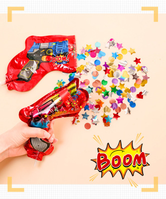 New Trending on TikTok Adult Handheld Fireworks Display Pistol Aluminum Balloon Wedding Children's Birthday Party Factory Wholesale