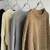 Chenille Sweater Men's Winter Thick round Neck Sweater Japanese-Style Retro Loose and Lazy Style Boys Sweater Coat
