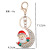 Best Seller in Europe and America Moon Santa Alloy Jeweled Pendant Keychain Handbag Pendant Christmas Holiday Gift