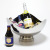 Hz351 Stainless Steel Novel Ice Bucket Party KTV Display Iced Champagne Beer Triangle Ice Bowl