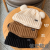 2022 New Cute Bear Warm Face-Looking Small Knitted Hat Children Winter Versatile Cold Protection Earflaps Closed Toe Wool