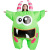 Cross-Border Halloween Big Mouth Monster Inflatable Clothing Party Spoof Fat Cartoon Green Big Mouth Inflatable Clothing