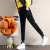Autumn and Winter Fleece-Lined Thick Track Pants Women's Gold Velvet Korean Style Loose Student Sweatpants Skinny Casual Harem Pants
